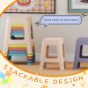 product-open-e09b5ce0cc0648d89121404ba779e672-goods 5/10 Pack Stackable Classroom Stools, 18.8" Height Colorful Nesting Plastic Stool, Portable Backless Chairs Flexible Seating for Classroom, School, Office, Home