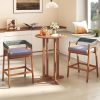 product-open-e1f9fb2ffd134ea3803e8140937a8bbf-goods MAXMASS Outdoor Acacia Wood Table, 39" Patio Height Round Table with Slatted Tabletop, High Top Bistro Dining Table, Pub Height Round Table for Garden, Deck, Porch and Yard