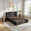 Compressed Sofa Bed 2-in-1 Convertible Sleeper Couch, Vacuum Packed Boneless Sofa, Space Saving Furniture For Small Apartment Dorm Office Upholstered Platform BedFeatures A HeadboardNo AssemblyMattress Alternative