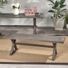 product-open-e336e0ae21754367a9f10d238696424e-goods Modern Outdoor Aluminum Dining Bench with Dark Gray - Heavy-Duty All-Weather Patio Furniture, Sturdy Construction & Low-Maintenance Design for Garden, Balcony, Cafe - Durable Indoor/Outdoor Seating (No Wood Components)