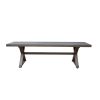 product-open-e38fcbdc5378460c940184b98d3c3b6d-goods Modern Outdoor Aluminum Dining Bench with Dark Gray - Heavy-Duty All-Weather Patio Furniture, Sturdy Construction & Low-Maintenance Design for Garden, Balcony, Cafe - Durable Indoor/Outdoor Seating (No Wood Components)