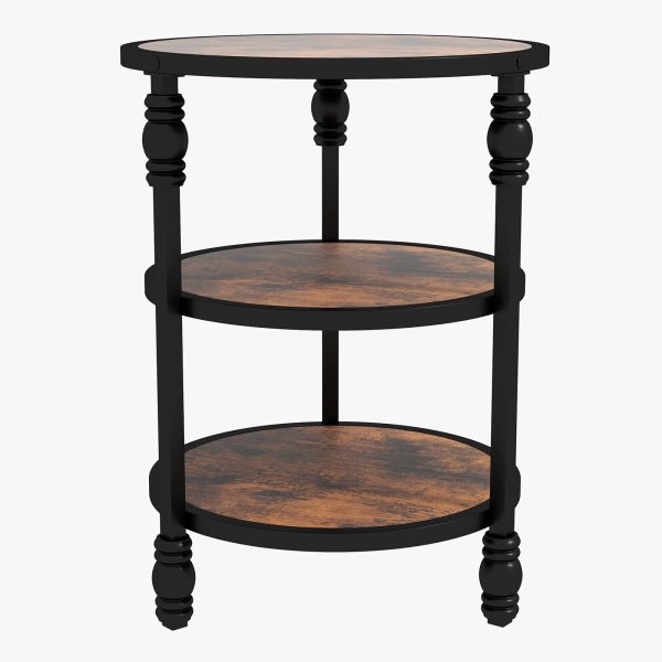 product-open-e4d337ca96d641c0b33fc1082500234b-goods High-quality Nightstand 10" Clear Acrylic Drink Table & Round Side Table, Modern End Table for Living Room, Bedroom, Office - 10" W X 21. 3" H, Durable, Scratch-Resistant Acrylic Furniture - Space-Saving Small C