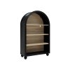 product-open-ea36cab5ed4d41dabec873a2009eea52-goods 45.67' Tall Arched Bookshelf, 4 Tier Arched Bookcase, Modern Farmhouse Open Display Tall Bookcase for Bedroom, Home Office, Bedroom