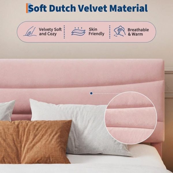 2026 Soft Bed with 2 Bed Rails, Premium Soft Padded Bed Frame with Stitched Detailing for Modern Bedroom, Ideal for Home Room Decor