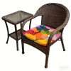 product-open-ecac3d2706974b8382b758b684bf7c83-goods 1pc Memphis-Style Flowers Pattern Leisure Seat Cushions, Indoor And Outdoor Seat Cushions, Back Cushions, Size 19.7*17.7*1.57inch, Suitable for Garden Chairs, Office Chairs And Floor Seats. Soft And Comfortable