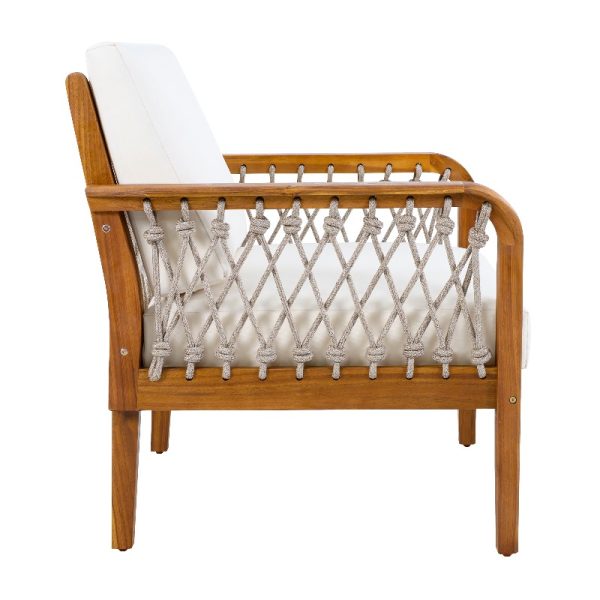 product-open-edb16c8cf22f449c850204747684bec5-goods Outdoor Acacia Club Chair with Handwoven Rope, Teak End
