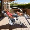 product-open-eefe6317f5a54800ba8d297ef9aad060-goods Zero Gravity Recliner, Foldable Patio Chair --- Includes Cup Holder Tray; Removable Cushion; Ideal For The Beach, Patio, Or Poolside