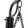 product-open-f2a98f19c7534246a6c8d5cf9f49527d-goods Bonnlo Metal Patio Porch Swing, 660 LBS Weight Capacity, Suitable for Two-Person, for Outdoors, Gardens and Yards, Black