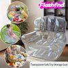 Extra Large Transparent Sofa - Holds 200 Dolls, Heavy-Duty PVC Folding Storage Chair with Space-Saving Modular Design for Doll Photography, Collectors, Home/Office/Camping/Beach Use - Easy-to-Clean Lightweight Furniture, Collector's Edition Durable Plastic Outdoor Seat, Sturdy Structure, Versatile Home Organizer