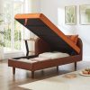 product-open-f46c5d4a67a145b396a2a8b742639e36-goods 65-Inch Storage Chaise Lounge Sofa in Brown PU And Orange Velvet