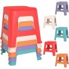 product-open-f4a58cb415734c07bec8c05214f981b7-goods 5/10 Pack Stackable Classroom Stools, 18.8" Height Colorful Nesting Plastic Stool, Portable Backless Chairs Flexible Seating for Classroom, School, Office, Home