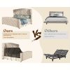 product-open-f59a5a070652401b9eccaafbad36fd0d-goods LUXOAK 51" H Adjustable Bed Frame with Velvet Upholstery and Deep Button Tufted Headboard, Dual Motor Wingback Bed with Nailhead Trim, No Box Spring Required
