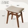 product-open-f5d744b9f7314adb838f6e3c0629135c-goods Solid Wood Vanity Chair, 18.5 Inch Height Vanity Stool, Chair for Bedroom, Durable And Sturdy, Padded Seat, Modern Easy, Home Decor Additions, Limited-Time Flash, Free Shipping
