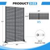 Outdoor Privacy Screens, Freestanding Metal Privacy Fence Panels for Garden, Patio, Balcony, Courtyard & Poolside, Indoor/Outdoor Use