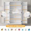 product-open-f63c900f13844969b8a899c23f0ce1c0-goods 51" Office Cabinet with Adjustable Shelves, Office Organization Storage Cabinet, Large Office Storage Cabinet, Garage Storage Cabinet File Cabinet Printer Stand with Storage Shelves, Kitchen Pantry Cabinet, Tool Cabinet for Office, Home, Garage