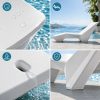 product-open-f89d6d6e59f74ee7a9f5e83ff912c780-goods Designer In-Pool Chaise Lounge Chair, Modern Ergonomic S-Shaped Pool Lounger, Heavy-Duty UV And Waterproof Outdoor Recliner with Sand-Fill Weight Box And Drainage System, for Poolside, Patio And Shallow Water