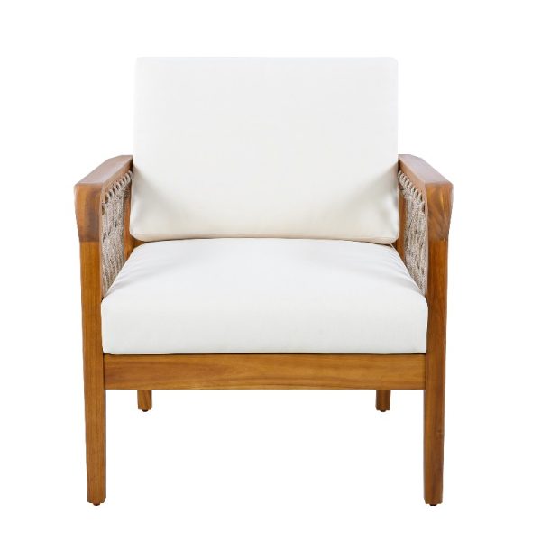 product-open-f9040b81c44c45588cd88f4c17484909-goods Outdoor Acacia Club Chair with Handwoven Rope, Teak End