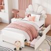 product-open-f9f77b57d2c240c5b271bbd014ffd8b4-goods Twin Size Bed Frame for Bedroom - Platform Bed with Headboard, 2 Storage Drawers, Slat Support, No Box Spring Needed, Easy Assembly(Bed Frame Only)