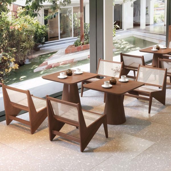 product-open-fa1b61dbeba84e2ca23009ba27bd9406-goods Modern Mid-Century Accent Chair, Rattan Lounge Chair for Living Room, Boho Side Corner Comfy Chair for Bedroom And Balcony, Walnut