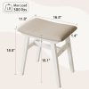 product-open-fc17ea5211254a6299db19ec42f92c37-goods Solid Wood Vanity Chair, 18.5 Inch Height Vanity Stool, Chair for Bedroom, Durable And Sturdy, Padded Seat, Modern Easy, Home Decor Additions, Limited-Time Flash, Free Shipping