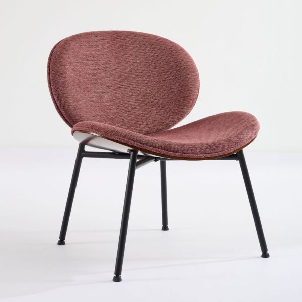 product-open-fd8104cc2f0c46ef9b8aaf60a2d491b0-goods Mid-Century Modern Shell Chair - Single Side Accent Lounge Chair with Wide Walnut Wood Finish Shell & PU, Curved Wide Suitable for /Outdoor Use - Easy-Clean Cover, Assembly Required (for,, Bedroom)