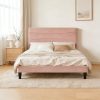 2026 Soft Bed with 2 Bed Rails, Premium Soft Padded Bed Frame with Stitched Detailing for Modern Bedroom, Ideal for Home Room Decor
