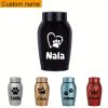 Personalized Pet Urn Thread Design On The Top Dog Urn Stainless Steel Material Cat Urns