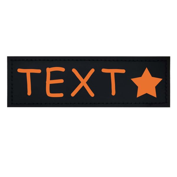 [Custom] 2pcs/Lot Multi-Color Font Pet Harness Patch Paw Print Crown Heart Bone Bow Flower Icon Custom Name 9 Colors Available Lead Additions Dog Chest Harness Additions Outing Supplies