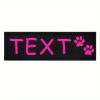[Custom] 2pcs/Lot Multi-Color Font Pet Harness Patch Paw Print Crown Heart Bone Bow Flower Icon Custom Name 9 Colors Available Lead Additions Dog Chest Harness Additions Outing Supplies