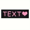 [Custom] 2pcs/Lot Multi-Color Font Pet Harness Patch Paw Print Crown Heart Bone Bow Flower Icon Custom Name 9 Colors Available Lead Additions Dog Chest Harness Additions Outing Supplies