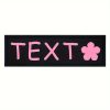 [Custom] 2pcs/Lot Multi-Color Font Pet Harness Patch Paw Print Crown Heart Bone Bow Flower Icon Custom Name 9 Colors Available Lead Additions Dog Chest Harness Additions Outing Supplies