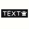 [Custom] 2pcs/Lot Multi-Color Font Pet Harness Patch Paw Print Crown Heart Bone Bow Flower Icon Custom Name 9 Colors Available Lead Additions Dog Chest Harness Additions Outing Supplies