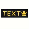 [Custom] 2pcs/Lot Multi-Color Font Pet Harness Patch Paw Print Crown Heart Bone Bow Flower Icon Custom Name 9 Colors Available Lead Additions Dog Chest Harness Additions Outing Supplies