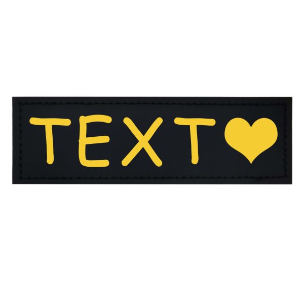 [Custom] 2pcs/Lot Multi-Color Font Pet Harness Patch Paw Print Crown Heart Bone Bow Flower Icon Custom Name 9 Colors Available Lead Additions Dog Chest Harness Additions Outing Supplies