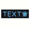 [Custom] 2pcs/Lot Multi-Color Font Pet Harness Patch Paw Print Crown Heart Bone Bow Flower Icon Custom Name 9 Colors Available Lead Additions Dog Chest Harness Additions Outing Supplies