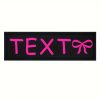 [Custom] 2pcs/Lot Multi-Color Font Pet Harness Patch Paw Print Crown Heart Bone Bow Flower Icon Custom Name 9 Colors Available Lead Additions Dog Chest Harness Additions Outing Supplies