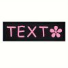 [Custom] 2pcs/Lot Multi-Color Font Pet Harness Patch Paw Print Crown Heart Bone Bow Flower Icon Custom Name 9 Colors Available Lead Additions Dog Chest Harness Additions Outing Supplies