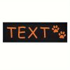 [Custom] 2pcs/Lot Multi-Color Font Pet Harness Patch Paw Print Crown Heart Bone Bow Flower Icon Custom Name 9 Colors Available Lead Additions Dog Chest Harness Additions Outing Supplies