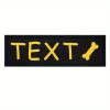 [Custom] 2pcs/Lot Multi-Color Font Pet Harness Patch Paw Print Crown Heart Bone Bow Flower Icon Custom Name 9 Colors Available Lead Additions Dog Chest Harness Additions Outing Supplies