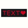 [Custom] 2pcs/Lot Multi-Color Font Pet Harness Patch Paw Print Crown Heart Bone Bow Flower Icon Custom Name 9 Colors Available Lead Additions Dog Chest Harness Additions Outing Supplies