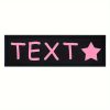 [Custom] 2pcs/Lot Multi-Color Font Pet Harness Patch Paw Print Crown Heart Bone Bow Flower Icon Custom Name 9 Colors Available Lead Additions Dog Chest Harness Additions Outing Supplies