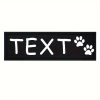 [Custom] 2pcs/Lot Multi-Color Font Pet Harness Patch Paw Print Crown Heart Bone Bow Flower Icon Custom Name 9 Colors Available Lead Additions Dog Chest Harness Additions Outing Supplies
