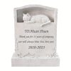 product-Fancyalgo-VirtualModelMatting-ba529a757068ed3419dcaf4d2080eb58 Personalized Upright Pet Headstone For Cat - Resin Cat Memorial Stone Figurine - Cat Garden Stone Pet Gravestone For Cat Outdoors - For Cat Lovers - Commemorate Your Beloved Feline - Perfect Gift for Pet Owners