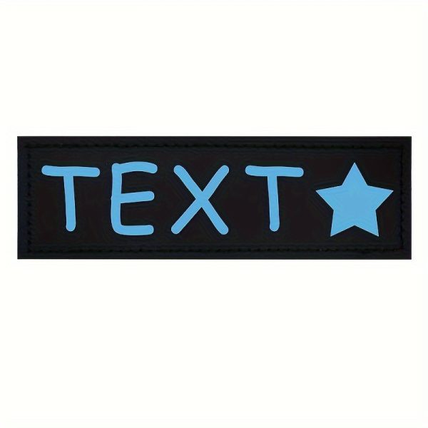 [Custom] 2pcs/Lot Multi-Color Font Pet Harness Patch Paw Print Crown Heart Bone Bow Flower Icon Custom Name 9 Colors Available Lead Additions Dog Chest Harness Additions Outing Supplies