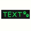 [Custom] 2pcs/Lot Multi-Color Font Pet Harness Patch Paw Print Crown Heart Bone Bow Flower Icon Custom Name 9 Colors Available Lead Additions Dog Chest Harness Additions Outing Supplies