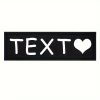 [Custom] 2pcs/Lot Multi-Color Font Pet Harness Patch Paw Print Crown Heart Bone Bow Flower Icon Custom Name 9 Colors Available Lead Additions Dog Chest Harness Additions Outing Supplies