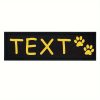 [Custom] 2pcs/Lot Multi-Color Font Pet Harness Patch Paw Print Crown Heart Bone Bow Flower Icon Custom Name 9 Colors Available Lead Additions Dog Chest Harness Additions Outing Supplies