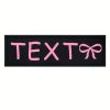 [Custom] 2pcs/Lot Multi-Color Font Pet Harness Patch Paw Print Crown Heart Bone Bow Flower Icon Custom Name 9 Colors Available Lead Additions Dog Chest Harness Additions Outing Supplies
