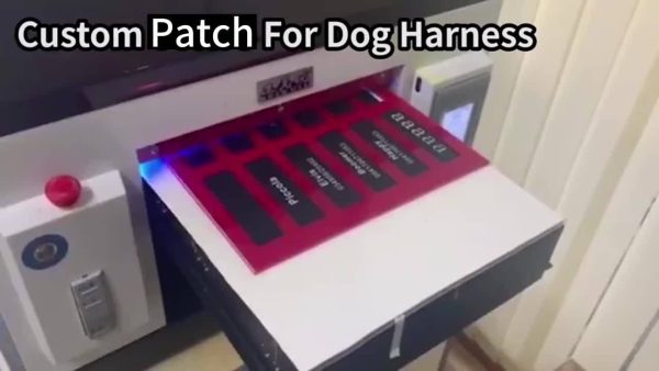 product-b0b3fc4f81eacd8c042908ee1e7d6d3b9136fe41.goods_.000001 Customizable Reflective Dog Harness - Anti-Escape, Adjustable Pet Chest Vest with Personalized Name & Phone Number Patch, Durable Polyester, Striped Design, Hand-Wash Only, Harness for Dogs