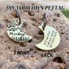 [Custom Edition] ENGRAVNOVE Exclusive Custom Double-Sided Deep-Engraved Small Dog Accessory Pet Tag, Dog Name Tag, Cat Name Tag, with the Design Theme "A Small Boat on the Lake Drifting with the Wind, Ripples Hidden in Autumn". Stainless Steel Cat